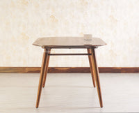 Antilia Solid Wood Four Seater Dining set with Two Chairs and Bench - Dining Set - Furniselan - Teak-Finish