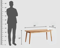 Antilia Solid Wood Four Seater Dining set with Two Chairs and Bench Furniselan