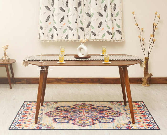 Antilia Solid Wood Four Seater Dining Table - Dining Set - Furniselan