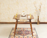 Antilia Solid Wood Four Seater Dining set with Two Chairs and Bench - Dining Set - Furniselan - Teak-Finish