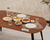 Antilia Solid Wood Four Seater Dining set with Two Chairs and Bench - Dining Set - Furniselan - Black Finish