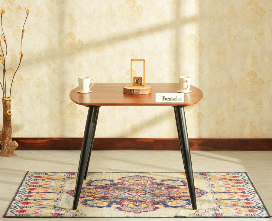 Antilia Solid Wood Four-Two Seater Dining Table Black Finish
