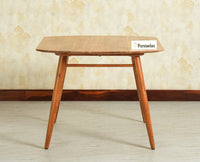 Antilia Solid Wood Four-Two Seater Dining Table Natural Finish