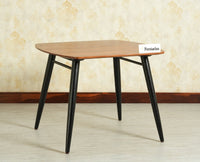 Antilia Solid Wood Four-Two Seater Dining Table Black Finish