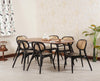Antilia Solid Wood Six Seater Dining set with Six Chairs - Dining Set - FurniselanFurniselan
