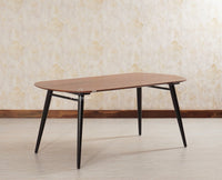 Antilia Solid Wood Six Seater Dining set with Six Chairs - Dining Set - Furniselan - Black-Finish