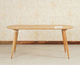 Antilia Solid Wood Six Seater Dining Table - Dining Set - Furniselan Natural Finish