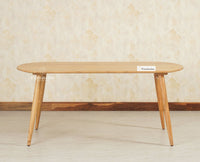 Antilia Solid Wood Six Seater Dining Table - Dining Set - Furniselan Natural Finish