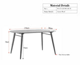 Antilia Solid Wood Six Seater Dining set with Six Chairs Furniselan Natural Finish