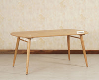 Antilia Solid Wood Six Seater Dining Table - Dining Set - Furniselan Natural Finish