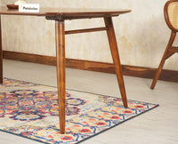 Antilia Solid Wood Six Seater Dining Table - Dining Set - Furniselan Teak Finish