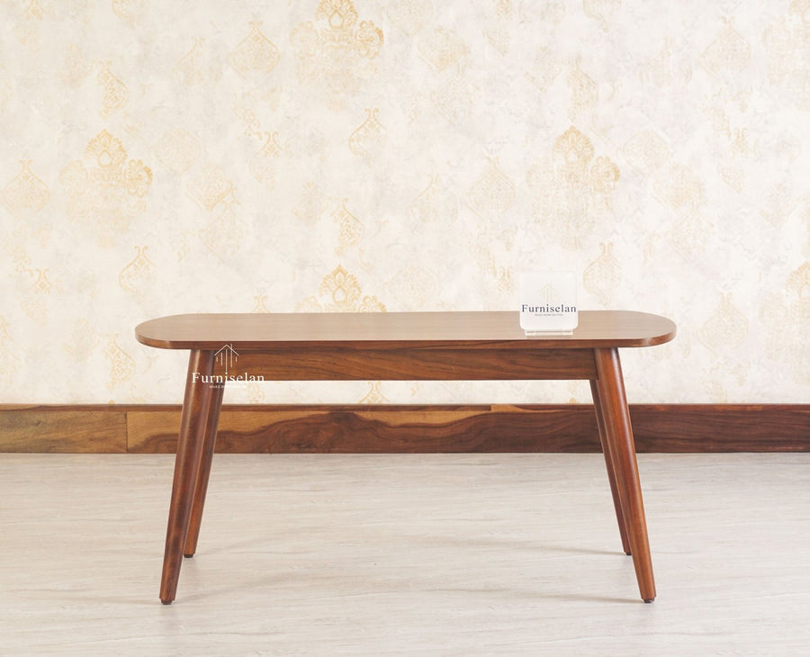 Antilia Solid Wood Two Seater Bench - Dining Set - Furniselan - Teak-Finish