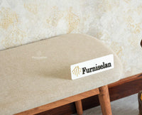 Antilia Solid Wood Two Seater Bench Cushion Seat Furniselan 
Natural Finish