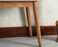 Antilia Solid Wood Two Seater Bench Cushion Seat Furniselan 
Natural Finish