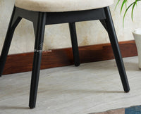 Antilia Wood Dining Chairs Set of Two With Cushion Seat Furniselan Black finish
