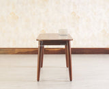Antilia Wooden Six Seater Dining set with Four Chairs and Bench Furniselan Teak Finish
