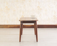 Antilia Wooden Six Seater Dining set with Four Chairs and Bench Furniselan Teak Finish