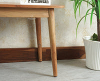 Antilia Wooden Six Seater Dining set with Four Chairs and Bench Furniselan Natural Finish