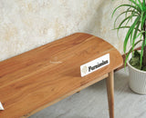 Antilia Wooden Six Seater Dining set with Four Chairs and Bench Furniselan Natural Finish