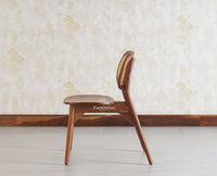 Antilia Wooden Six Seater Dining set with Four Chairs and Bench Furniselan Teak Finish