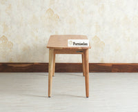 Antilia Wooden Six Seater Dining set with Four Chairs and Bench Furniselan Natural Finish