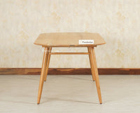 Antilia Wooden Six Seater Dining set with Four Chairs and Bench Furniselan Natural Finish