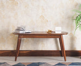 Antilia Wooden Six Seater Dining set with Four Chairs and Bench Furniselan Teak Finish