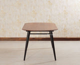Antilia Wooden Six Seater Dining set with Four Chairs and Bench Furniselan Black Finish