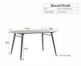 Antilia Wooden Six Seater Dining set with Four Chairs and Bench Furniselan Teak Finish