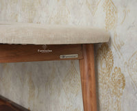Antilia Wooden Three Seater Dining Bench Cushion Seat Furniselan
Natural Finish