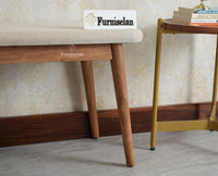Antilia Wooden Three Seater Dining Bench Cushion Seat Furniselan
Natural Finish