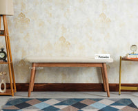 Antilia Wooden Three Seater Dining Bench Cushion Seat Furniselan
Natural Finish
