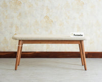 Antilia Wooden Three Seater Dining Bench Cushion Seat Furniselan
Natural Finish