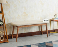 Antilia Wooden Three Seater Dining Bench Cushion Seat Furniselan
Natural Finish