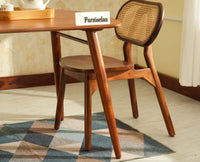 Antilia Wooden Two Seater Dining Set for Home Cafe & Restaurant  Teak Finish