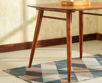 Antilia solid wood two seater dining set for home cafe restaurant with cushions Teak Finish