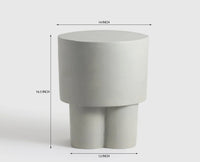 Apple Outdoor Accent Table Light Grey
