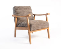 Arden Solid Rubber Wood Arm Chair - Dining Chair - Furniselan - Grey