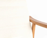 Arden Solid Rubber Wood Arm Chair - Dining Chair - Furniselan - White