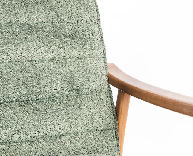 Arden Solid Rubber Wood Arm Chair - Dining Chair - Furniselan - Dark-Green