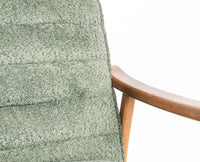 Arden Solid Rubber Wood Arm Chair - Dining Chair - Furniselan - Dark-Green