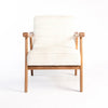 Arden Solid Rubber Wood Arm Chair - Dining Chair - Furniselan - White