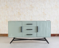 Argentina Solid Wood Three Drawer Two Door Sideboard Furniselan - Silt-Green