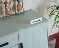Argentina Solid Wood Three Drawer Two Door Sideboard Furniselan - Silt-Green