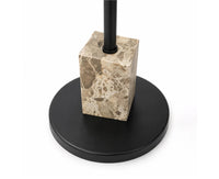 Felix Marble Side Table with Metal - Brown Marble