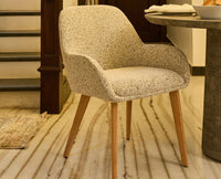 Ashford  Dining Chair – Modern Upholstered Dining Chair for Home & Café light brown