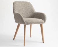 Ashford  Dining Chair – Modern Upholstered Dining Chair for Home & Café light khaki