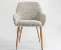 Ashford  Dining Chair – Modern Upholstered Dining Chair for Home & Café light brown