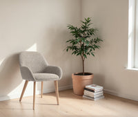 Ashford  Dining Chair – Modern Upholstered Dining Chair for Home & Café light khaki