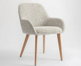 Ashford  Dining Chair – Modern Upholstered Dining Chair for Home & Café light brown